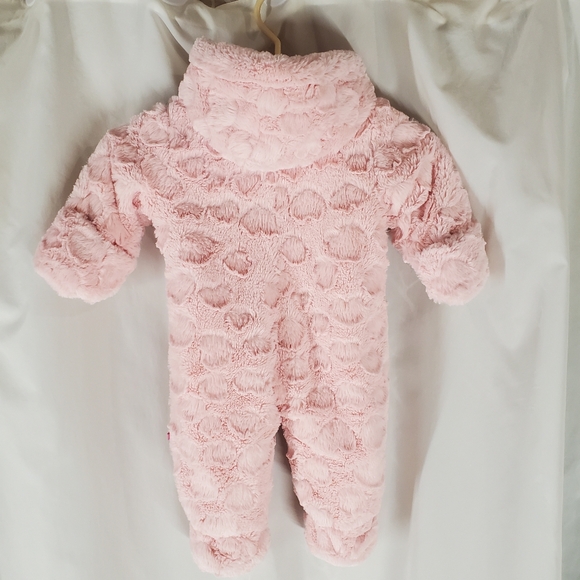 WIPPETTE Kids One Piece Snowsuit 6/9M Minky Pink - Picture 2 of 9